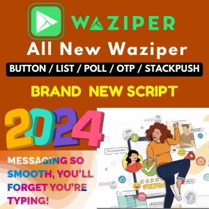 Brand New Waziper with Buttons