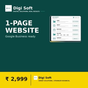 Digi Soft 1-page landing website