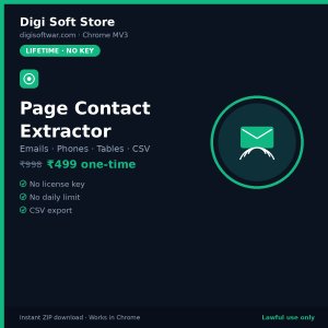 Digi Soft Page Contact Extractor (Chrome)
