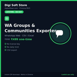 Digi Soft WA Groups & Communities Exporter (Chrome)