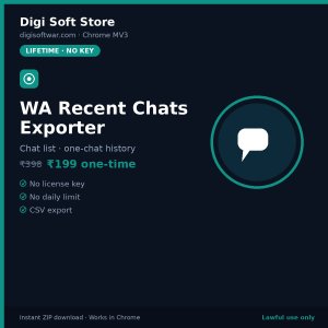 Digi Soft WA Recent Chats Exporter (Chrome)