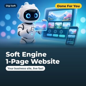 Digi Soft 1-Page Landing Website (Soft Engine)