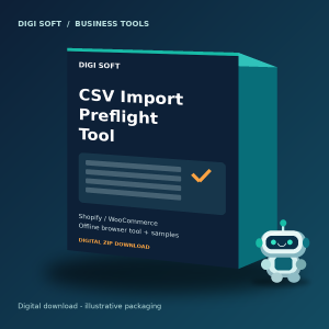 CSV Import Preflight Tool - Shopify / WooCommerce