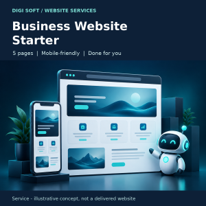 Business Website Starter - 5 Mobile-Friendly Pages | Digi Soft