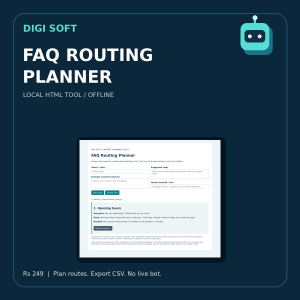 FAQ Routing Planner - Offline CSV Worksheet Tool | Digi Soft