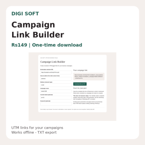 Campaign Link Builder - Offline UTM Tool | Digi Soft
