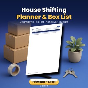 Moving Planner Printable – House Shifting Checklist & Box List PDF